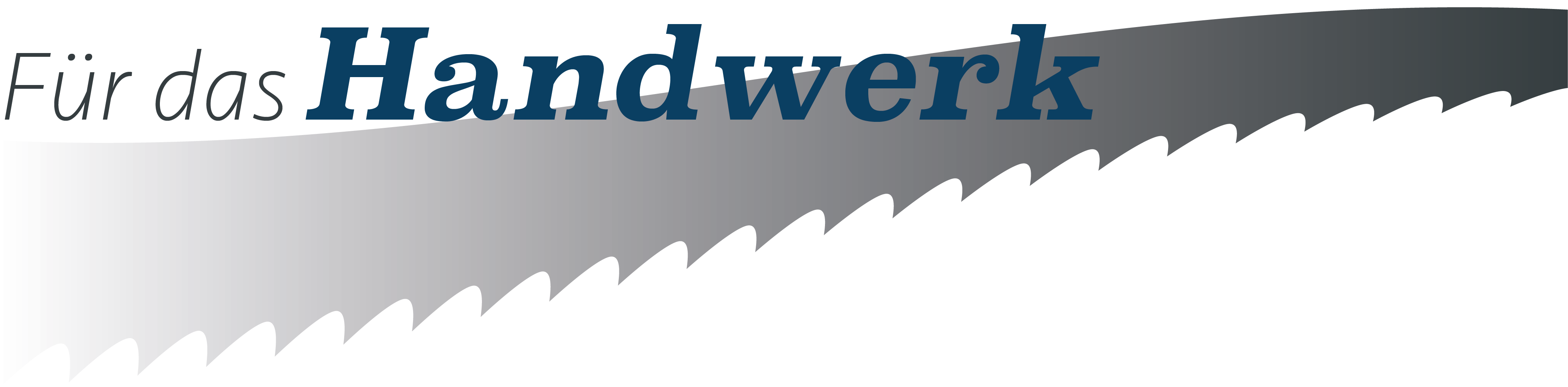 Das Logo – für das Handwerk – Sägeband – Kreissäge – Bohrer